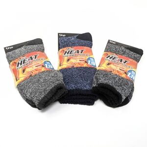 Heat Thermal Socks for Men - Black, Gray, and Blue
